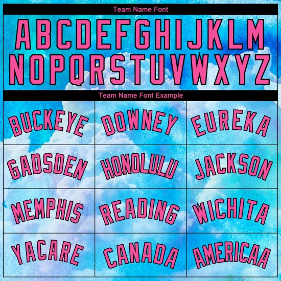 Custom 3D Pink-Black Jersey Sky Pattern Style Sky With Clouds Basketball Authentic Design Watercolor Blue Custom 3D Pink-Black Jersey Sky Pattern Style Sky With Clouds Basketball Authentic Design Watercolor Blue