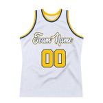 White Basketball Jersey Custom Throwback Royal-Gold Authentic White Basketball Jersey Custom Throwback Royal-Gold Authentic
