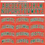 Basketball Green Jersey Pinstripe Kelly Authentic Orange White Custom