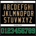 Green-Old Gold Authentic Pinstripe Custom Basketball Gold Old Kelly Jersey Black