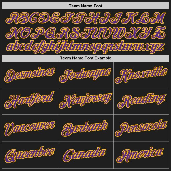 Black Authentic Purple-Gold Jersey Basketball Throwback Custom
