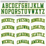 Authentic Green-Gold Custom Kelly Jersey Basketball Throwback White