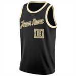 Custom Jersey Black Rib-Knit Camo-Cream Round Neck Basketball Custom Jersey Black Rib-Knit Camo-Cream Round Neck Basketball