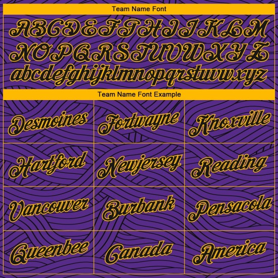 Jersey Authentic Black-Gold Basketball Edition Purple City Custom Jersey Authentic Black-Gold Basketball Edition Purple City Custom
