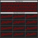 Jersey Custom Red Basketball Black Authentic Throwback