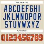 Jersey Custom Cream Authentic Basketball Orange Royal Pinstripe Jersey Custom Cream Authentic Basketball Orange Royal Pinstripe