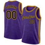 Jersey Authentic Black-Gold Basketball Edition Purple City Custom Jersey Authentic Black-Gold Basketball Edition Purple City Custom