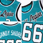 Purple-White Teal Custom Jersey Authentic Basketball Throwback