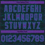 Black Purple-Teal City Basketball Authentic Custom Edition Jersey Black Purple-Teal City Basketball Authentic Custom Edition Jersey