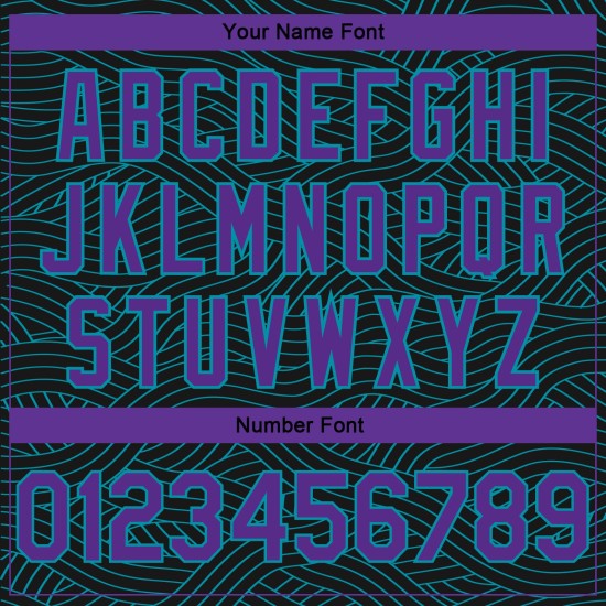 Black Purple-Teal City Basketball Authentic Custom Edition Jersey Black Purple-Teal City Basketball Authentic Custom Edition Jersey