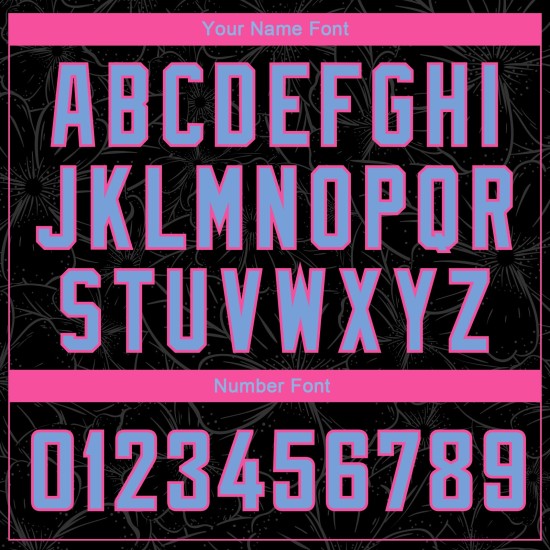 Flowers Authentic Light Black Blue-Pink Edition Jersey Basketball Custom City Flowers Authentic Light Black Blue-Pink Edition Jersey Basketball Custom City
