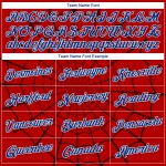 Pattern Spider Jersey Design Royal-White 3D Authentic Custom Web Basketball Red Pattern Spider Jersey Design Royal-White 3D Authentic Custom Web Basketball Red