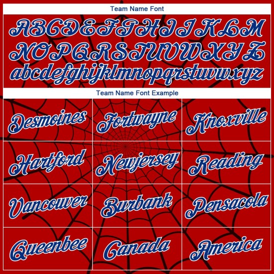 Pattern Spider Jersey Design Royal-White 3D Authentic Custom Web Basketball Red Pattern Spider Jersey Design Royal-White 3D Authentic Custom Web Basketball Red