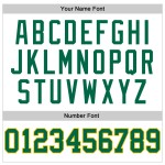 Authentic Green-Gold Custom Kelly Jersey Basketball Throwback White