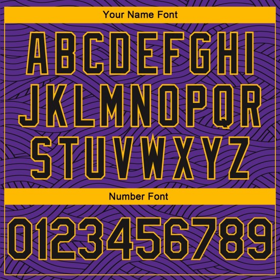 Jersey Authentic Black-Gold Basketball Edition Purple City Custom Jersey Authentic Black-Gold Basketball Edition Purple City Custom