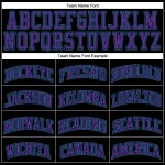 Basketball Jersey Custom Pinstripe Black Teal Purple-Teal Authentic
