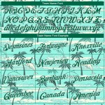 3D Palm Trees Hawaii Pattern Tropical Teal Jersey Custom Basketball Kelly Authentic Green-White 3D Palm Trees Hawaii Pattern Tropical Teal Jersey Custom Basketball Kelly Authentic Green-White