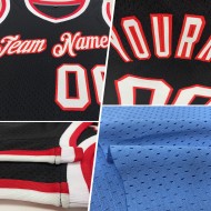 Basketball Jersey Blue Light Throwback Custom Authentic Pink-Black
