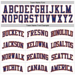 Custom Jersey White Royal-Orange Royal Authentic Pinstripe Basketball