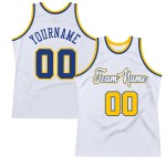 White Basketball Jersey Custom Throwback Royal-Gold Authentic White Basketball Jersey Custom Throwback Royal-Gold Authentic